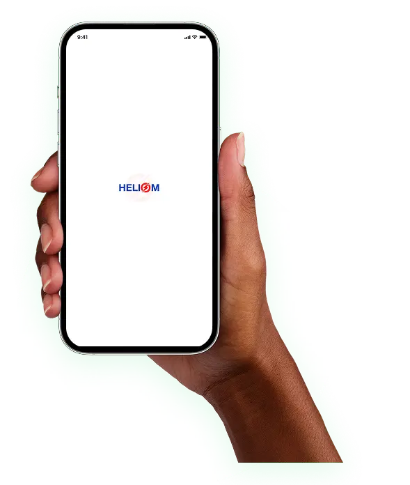 Heliom app on a phone